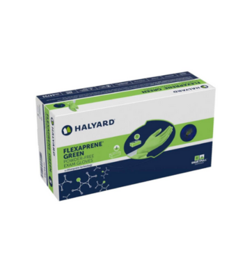 Halyard Flexaprene Green Powder-Free Exam Glove, Medium, 200/Box