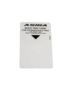 Asiga build tray cards for cleaning build tray