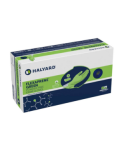 Halyard Flexaprene green exam gloves large 44795 