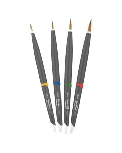 Genius Natural Brush Set, 4 Sizes